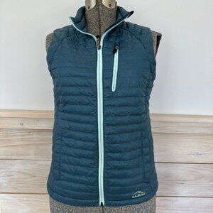 LL Bean Goose Down Puffer Vest Women’s XXS Reg Downtek Pertex Quantum Teal